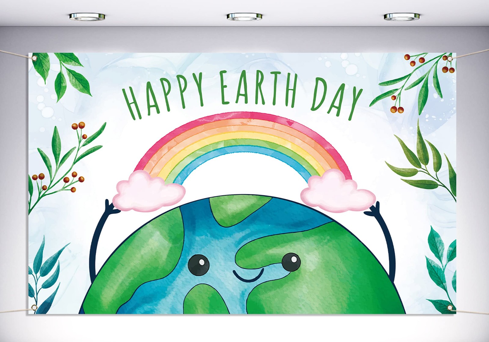 Vohado Earth Day Photo Booth Backdrop April 22 Travel Themed One Size, Green