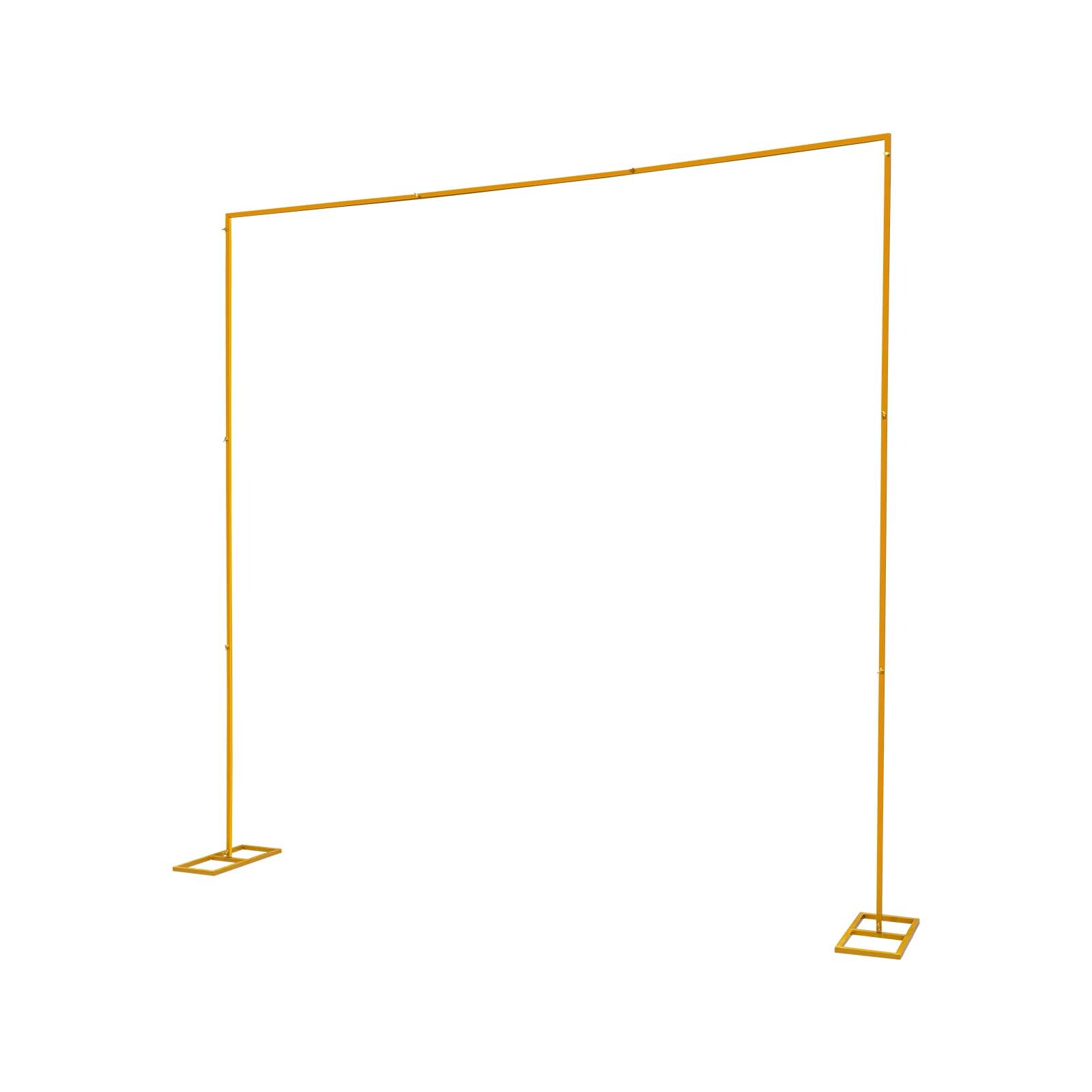 Wedding Arch Backdrop Stand Metal Square Flower Frame 9.8FT Garden Party Decor