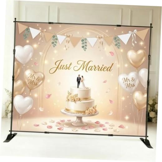 Backdrop Stand 10x8ft(WxH), Portable Photo Studio Background Stand Support Kit