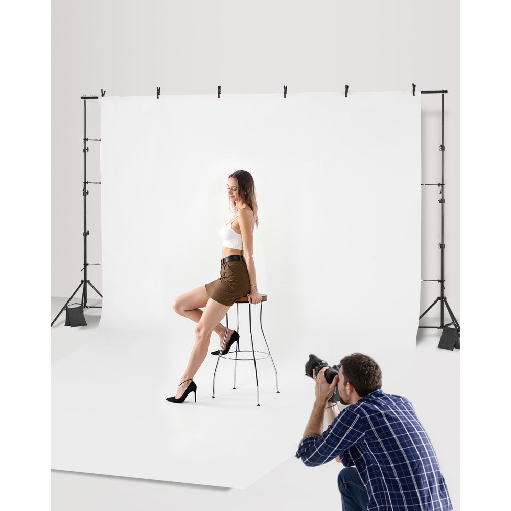 Portable Backdrop Stand 8.5 x 10 ft Adjustable Photo Background Tripod for Party