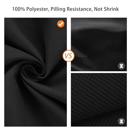 7X10 FT Backdrop, 100% Polyester Photography Background Curtain 7 X10FT Black