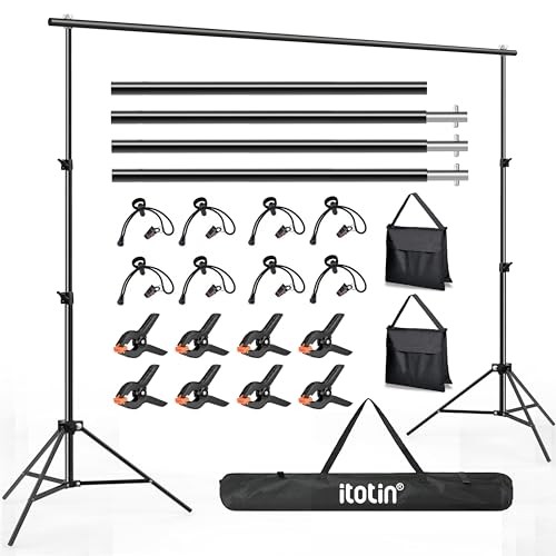 Backdrop Stand Photo Studio Background Stand Support System 10x7ft(WxH)
