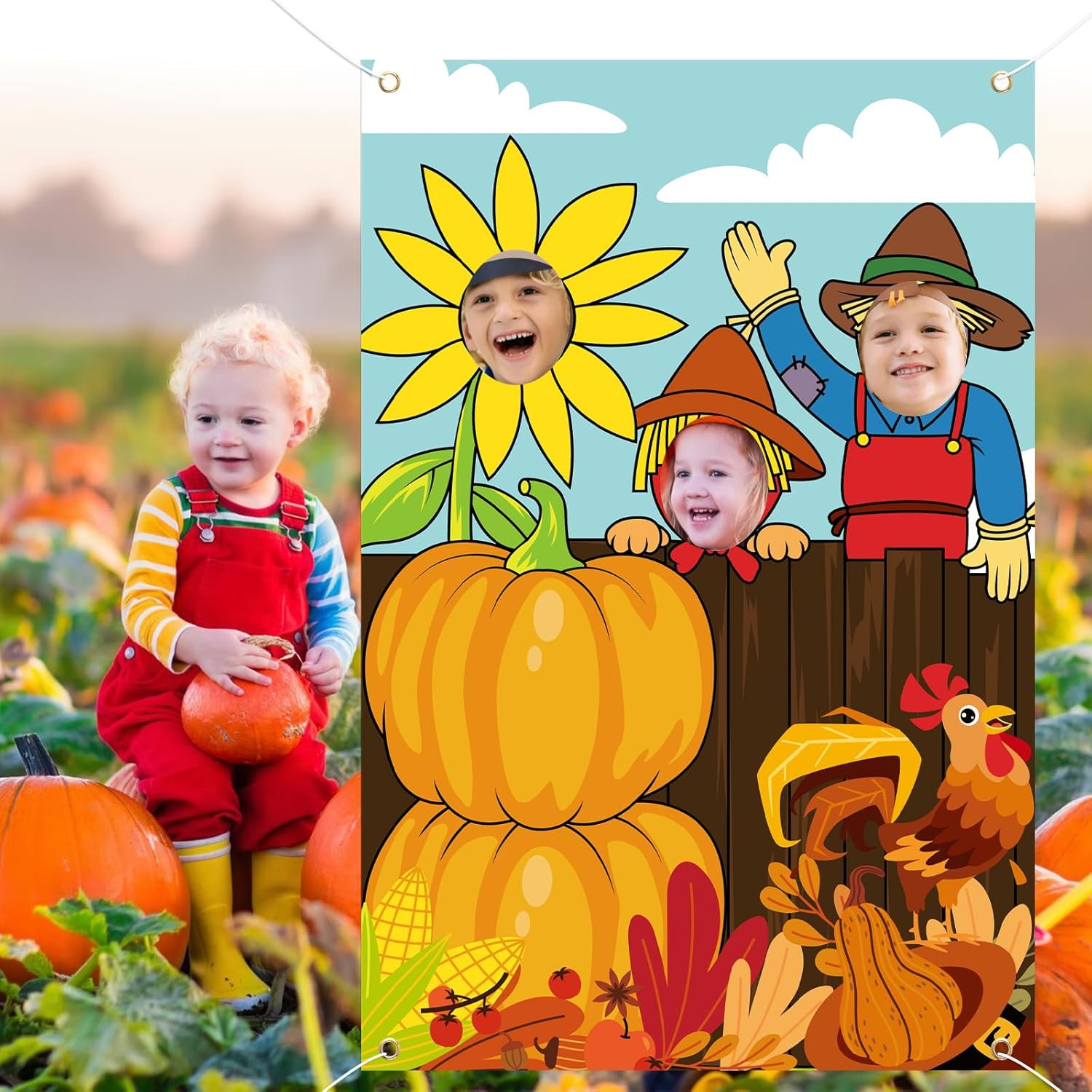 Thanksgiving Photography Backdrop, Fall Festival Decorations Fall Harvest Decora