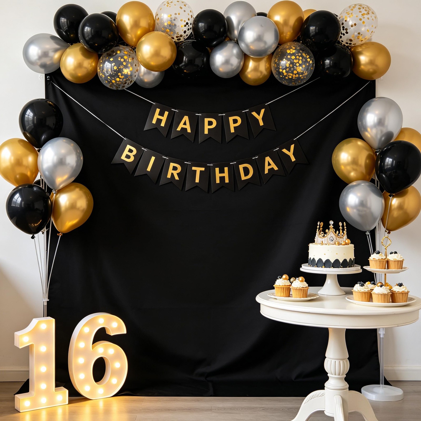 Black Photo Backdrop for Photoshoot, Photography 8×10 FT,