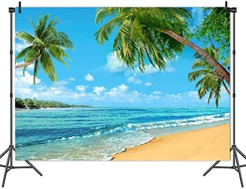 Summer Tropical Hawaii Palm Tree Or Beach Photography Backdrops 7X5FT Blue Sea S