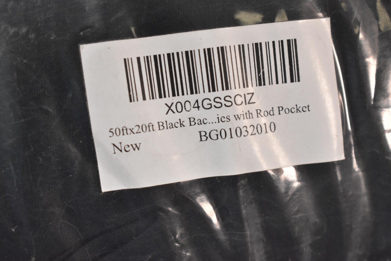 50ft X 20ft Black Backdrop Background Rod Pocket Photo Studio Plain Curtain