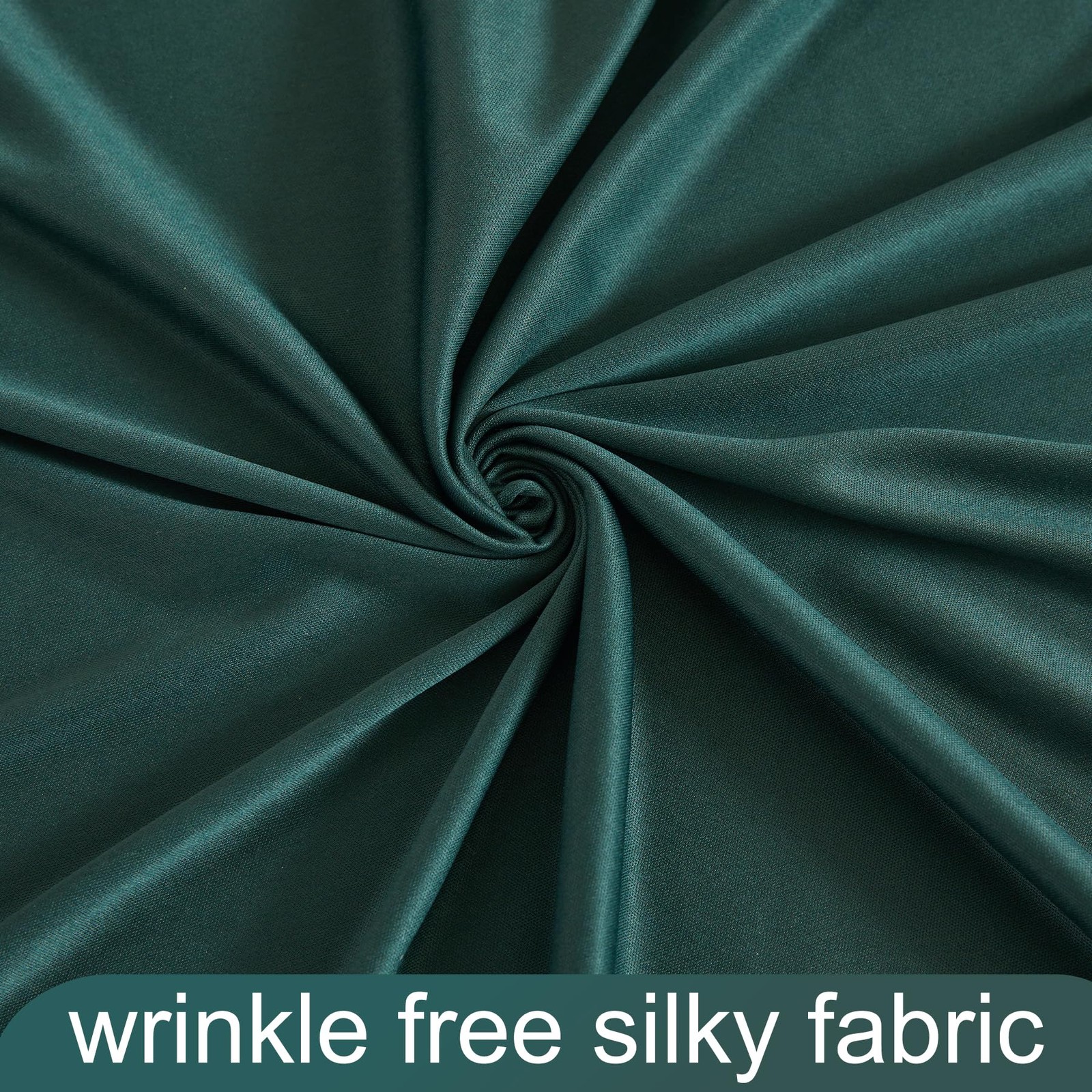 50ft x 10ft Wrinkle Free Hunter Green 5′(W) x 10′(H), 10 panels,