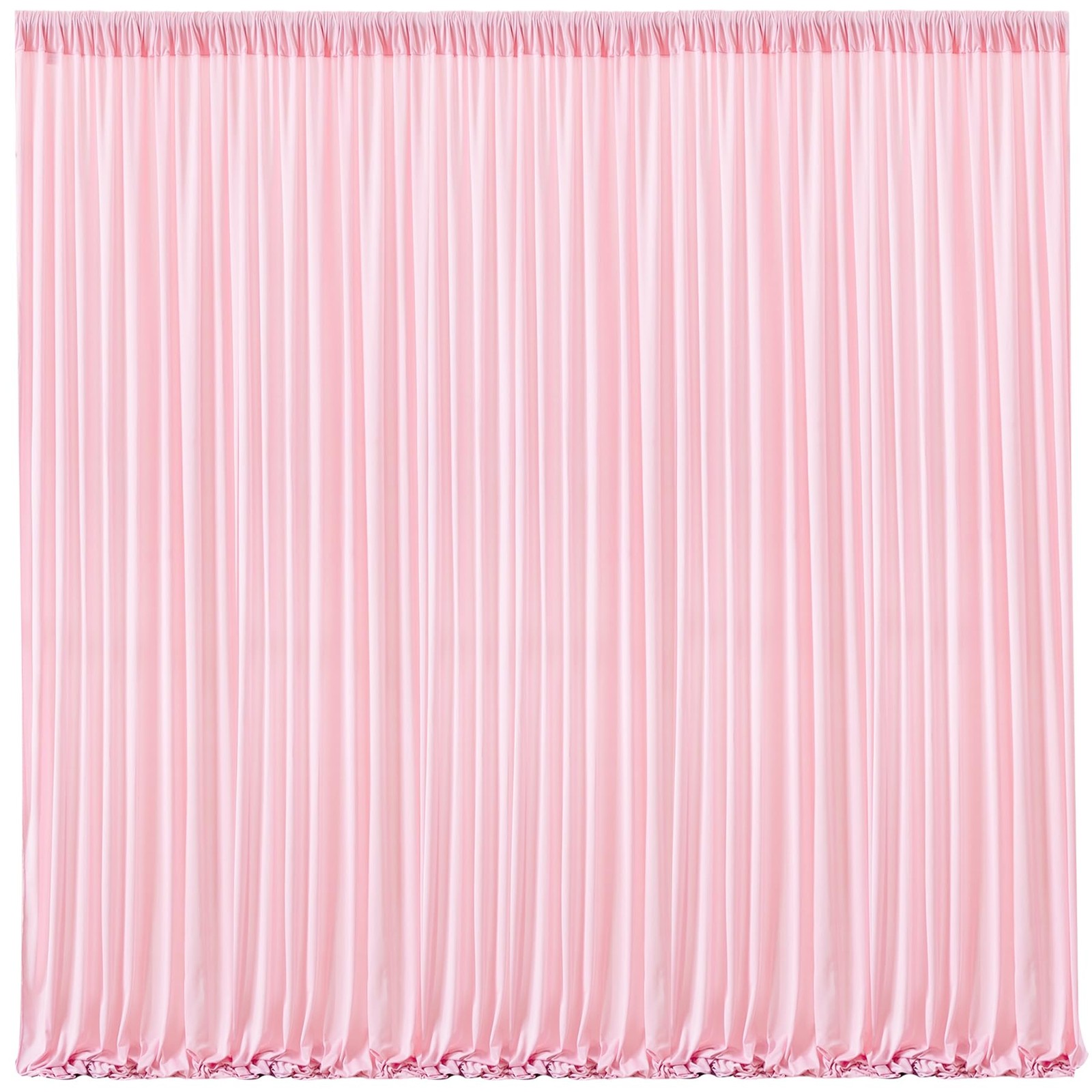 Pink Backdrop Curtains Wrinkle Free Polyester Photography Drapes 16x10FT Wall