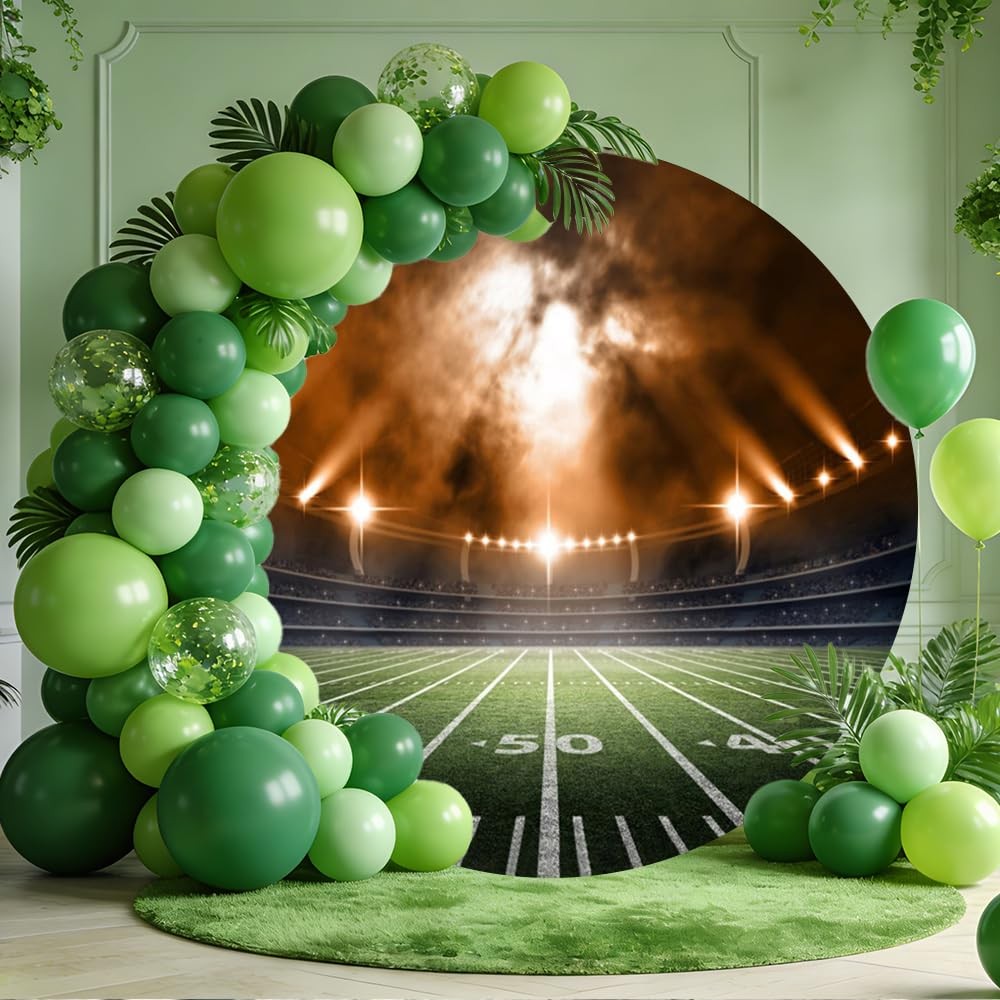 OERJU Football Field Round Backdrop Cover Auditorium Light Football Stadium P…