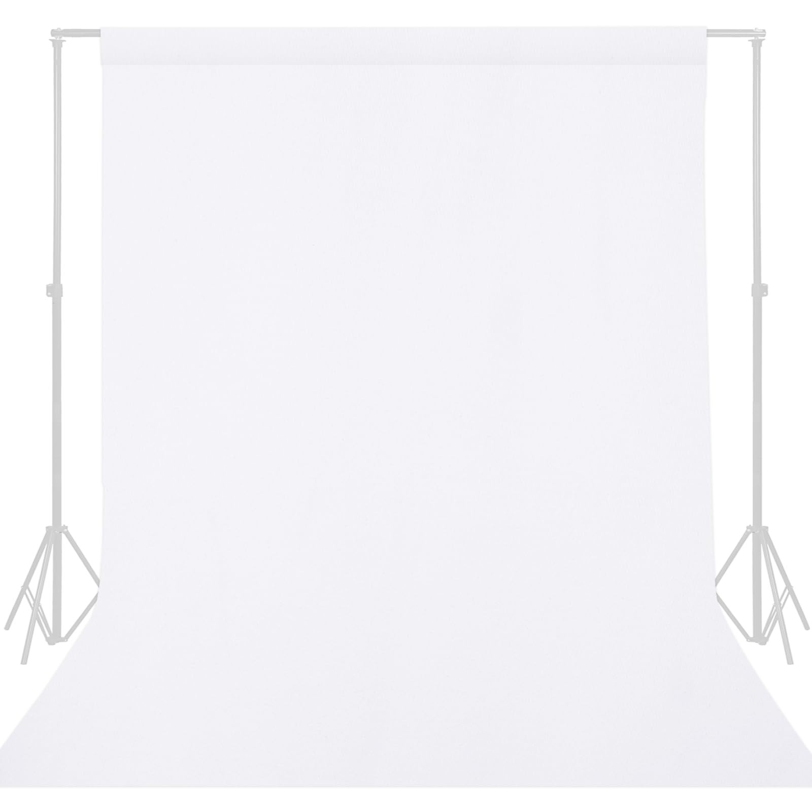 GFCC 8FTx10FT Black Photography Backdrop for Photo Booth & Video Recording