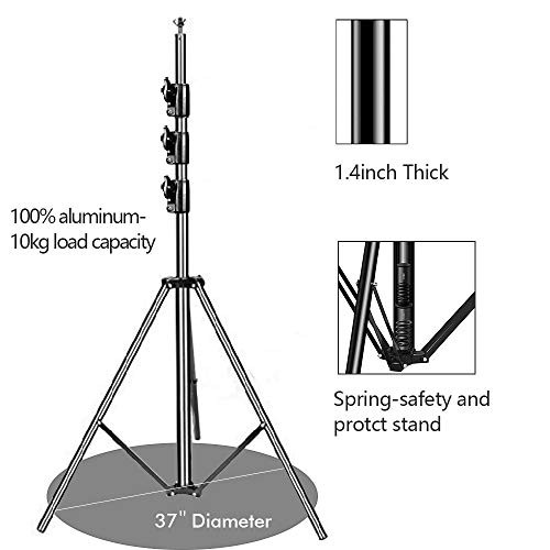 Photo Background Support System with 10 x 10ft Backdrop Stand Kit,10 x12ft