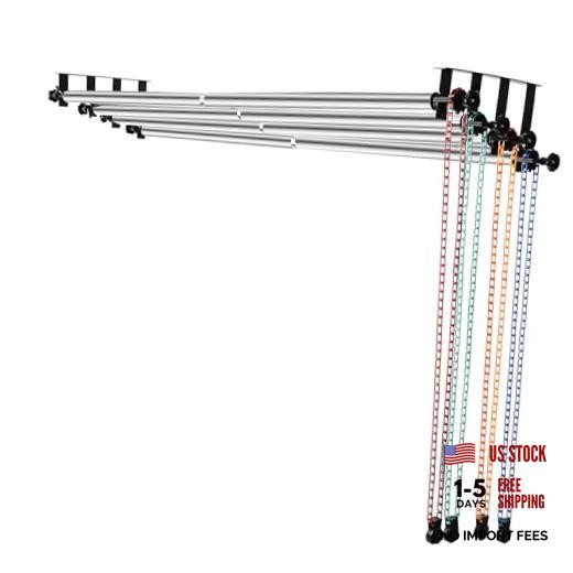 Photography Backdrop 4 Roller Support System, 118 inch Stainless Steel