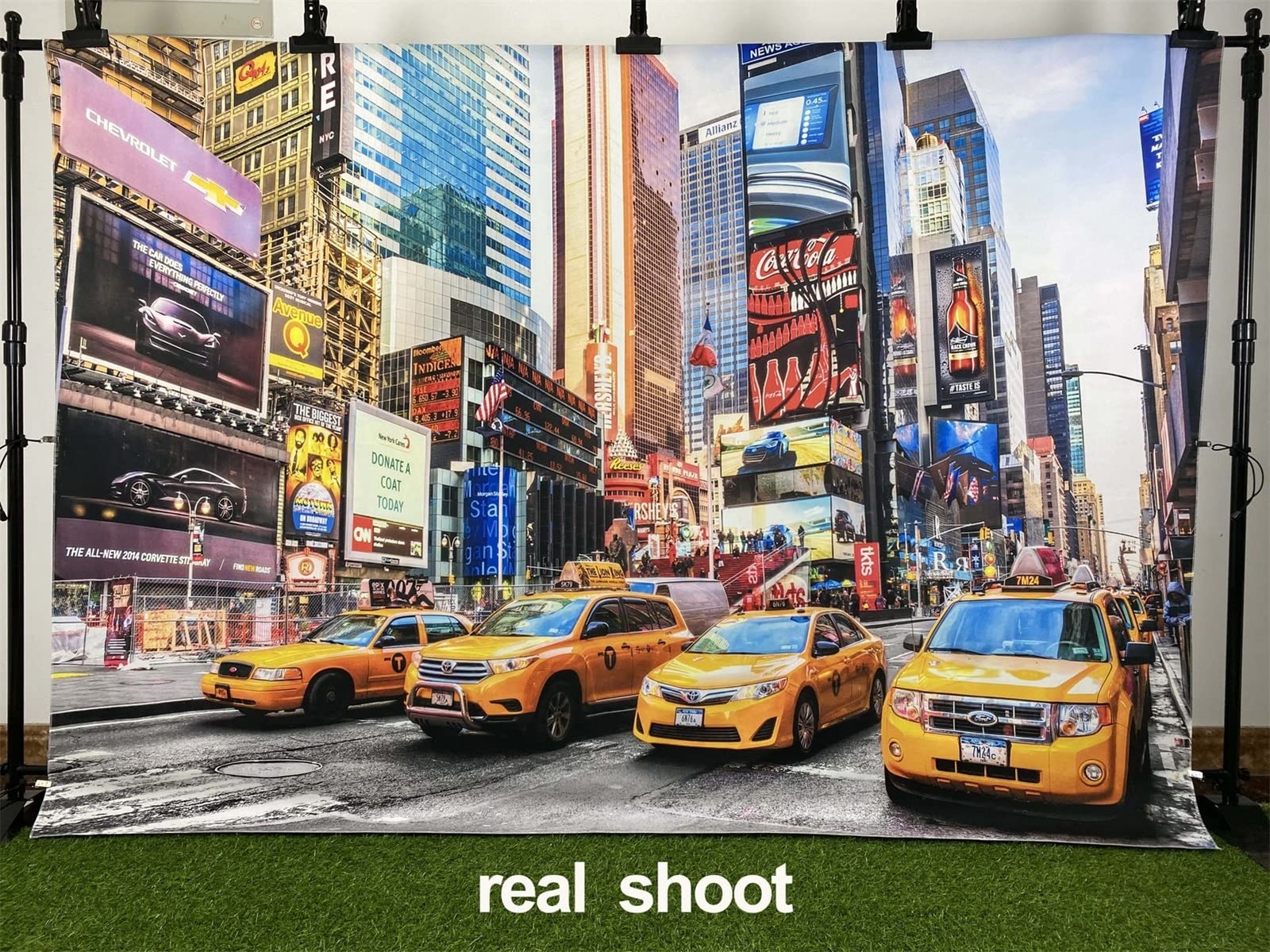 CORFOTO Fabric 7x5ft New York City Time Square Backdrop 7x5FT, N2-city-28