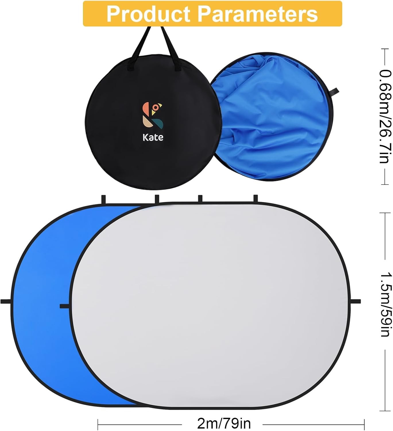 Collapsible Pop-Up Backdrop Self-Tape Auditions Professional Headshots Video