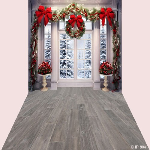 10’x20′ CP Christmas Season Scenic Microfiber Fabric background backdrop BHF1804