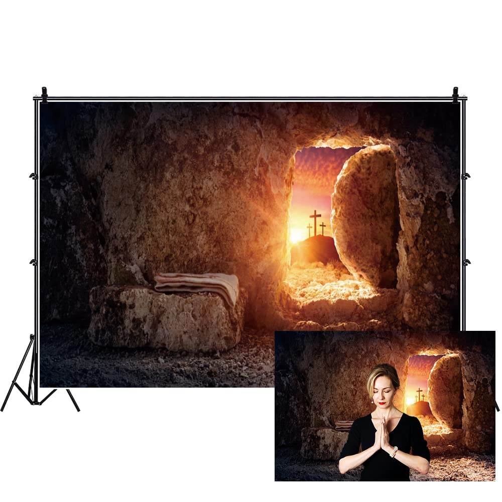 Empty Tomb Photography Background 10x7ft Vinyl Lightweight Foldable – Easter