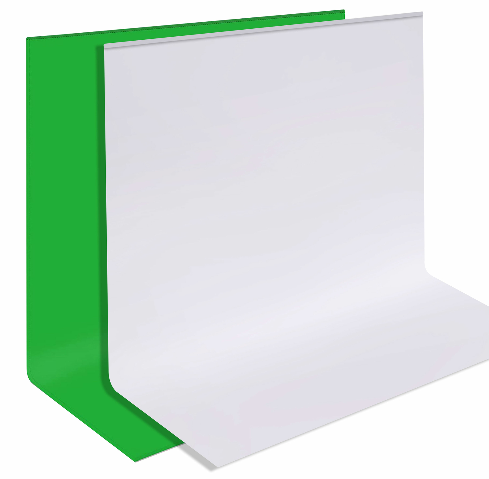 Green White 2-in-1 Backdrop Background for Photography Pure Muslin 1.5*2m/6.56ft