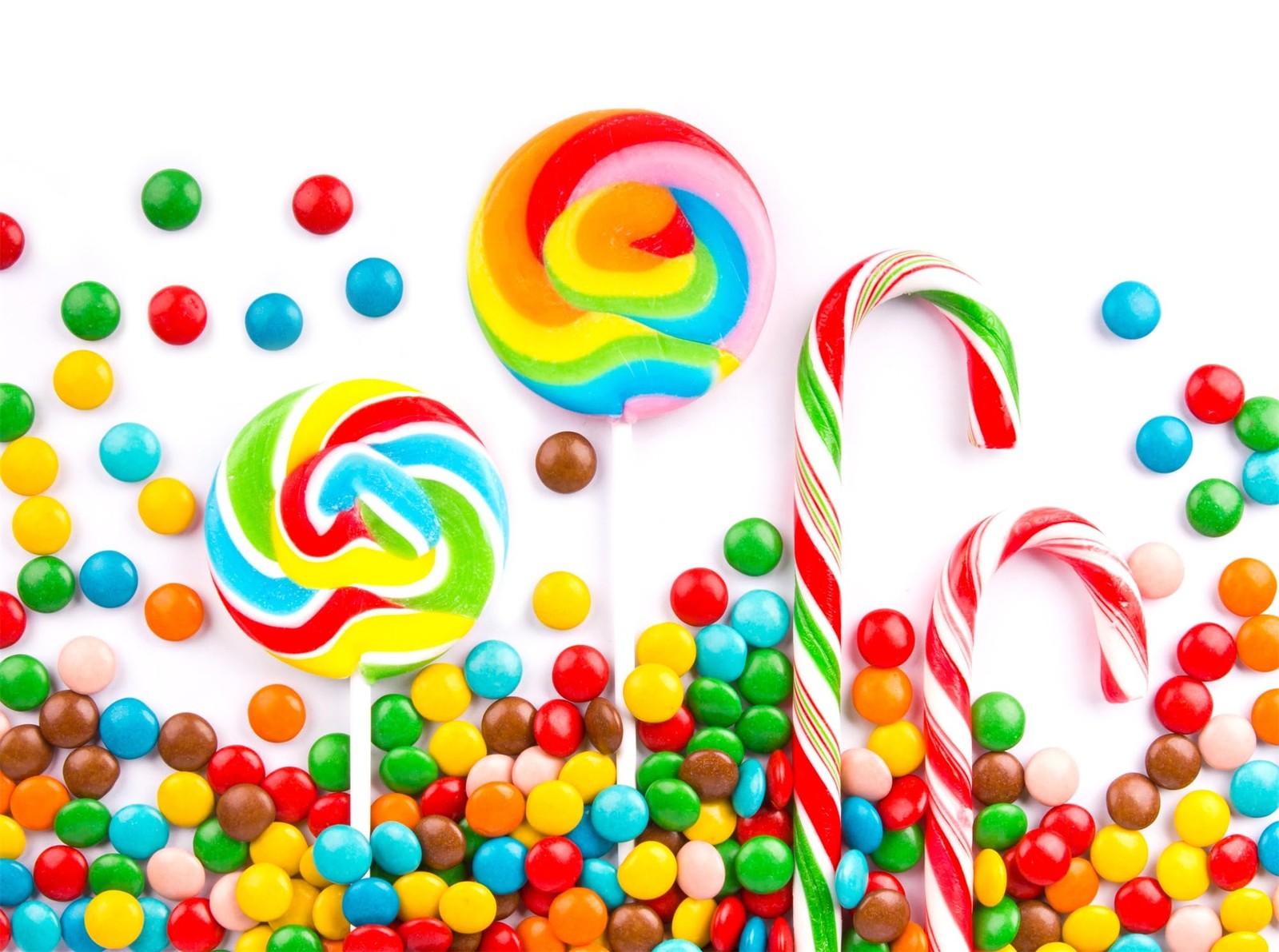 BELECO 7x5ft Fabric Sweets Backdrop – Colorful Candies, 7x5FT, N5-a20128
