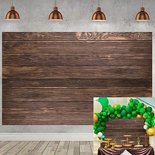Wood Vinyl Backdrop Wooden Board Wall 7x5FT(width 210cm x Height 150cm)