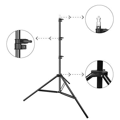 T-Shape Portable Background Backdrop Support Stand Kit 5ft Wide 8.5ft Tall