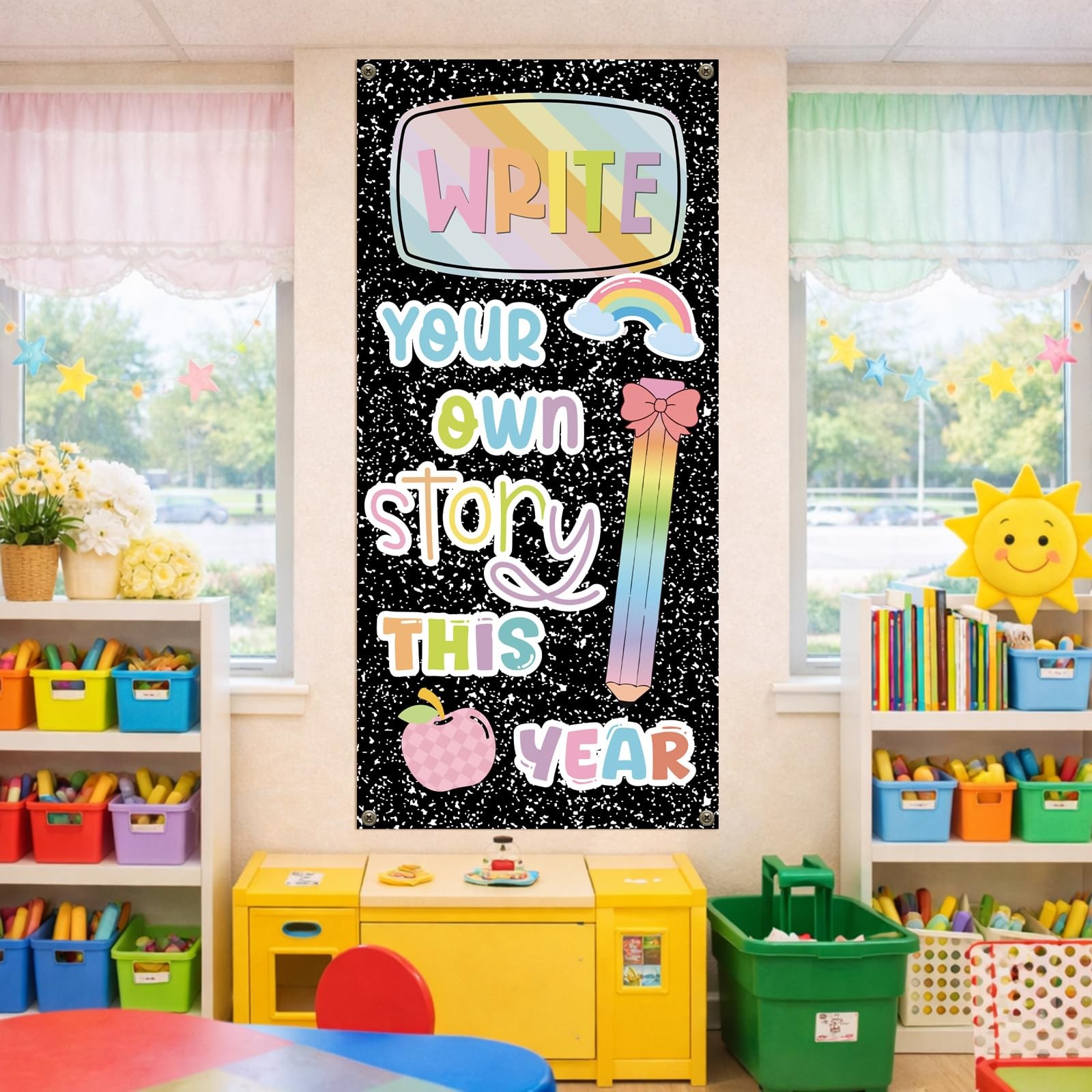 Composition Book Door Cover Back to School Classroom Decoration Composition N…