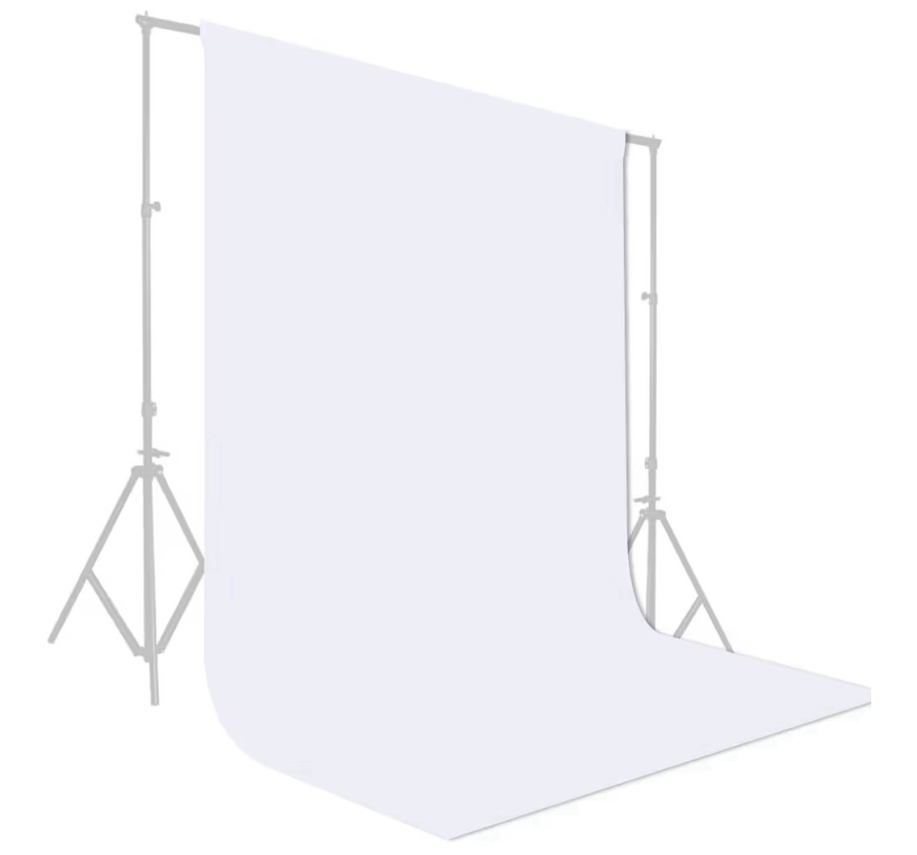 GFCC 8x10ft White Photography Backdrop – Photo Booth & Video Studio Curtain