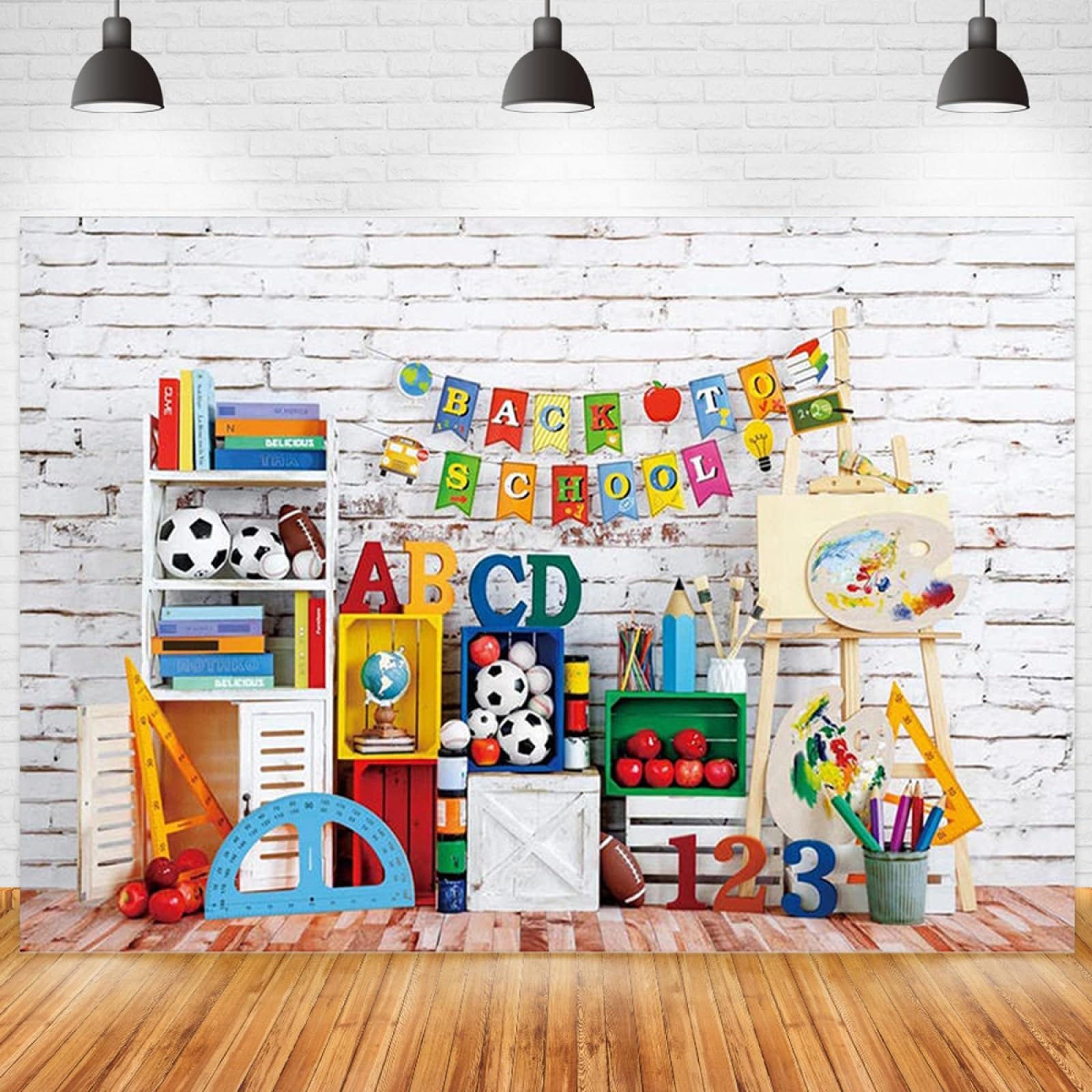 Welcome Back To School First Day Backdrop Kindergarten Classroom Photo 7x5ft