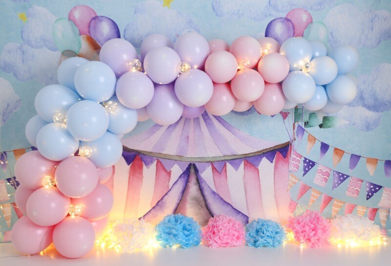 Balloons Photography Background Studio Backdrops For Child Party Birthday Decor