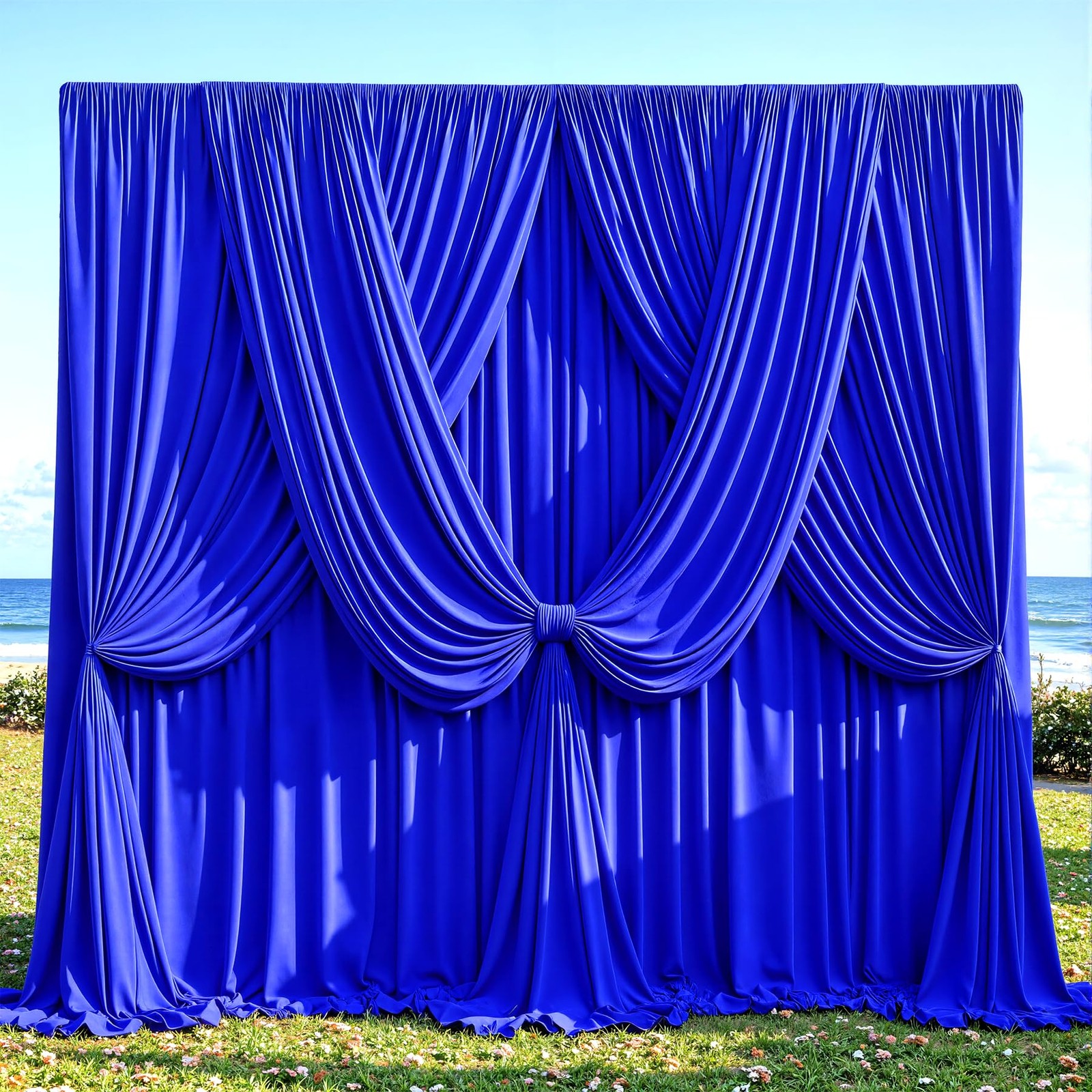 10 x 12ft Royal Blue Backdrop Curtains Wrinkle-Free Photo Drapes for Wedding …