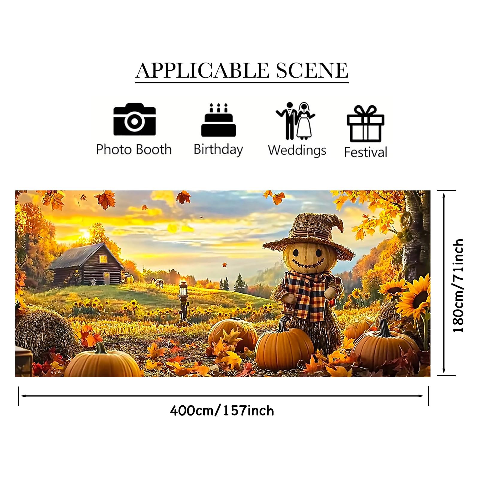 6x13ft Autumn Farm Garage Door Banner