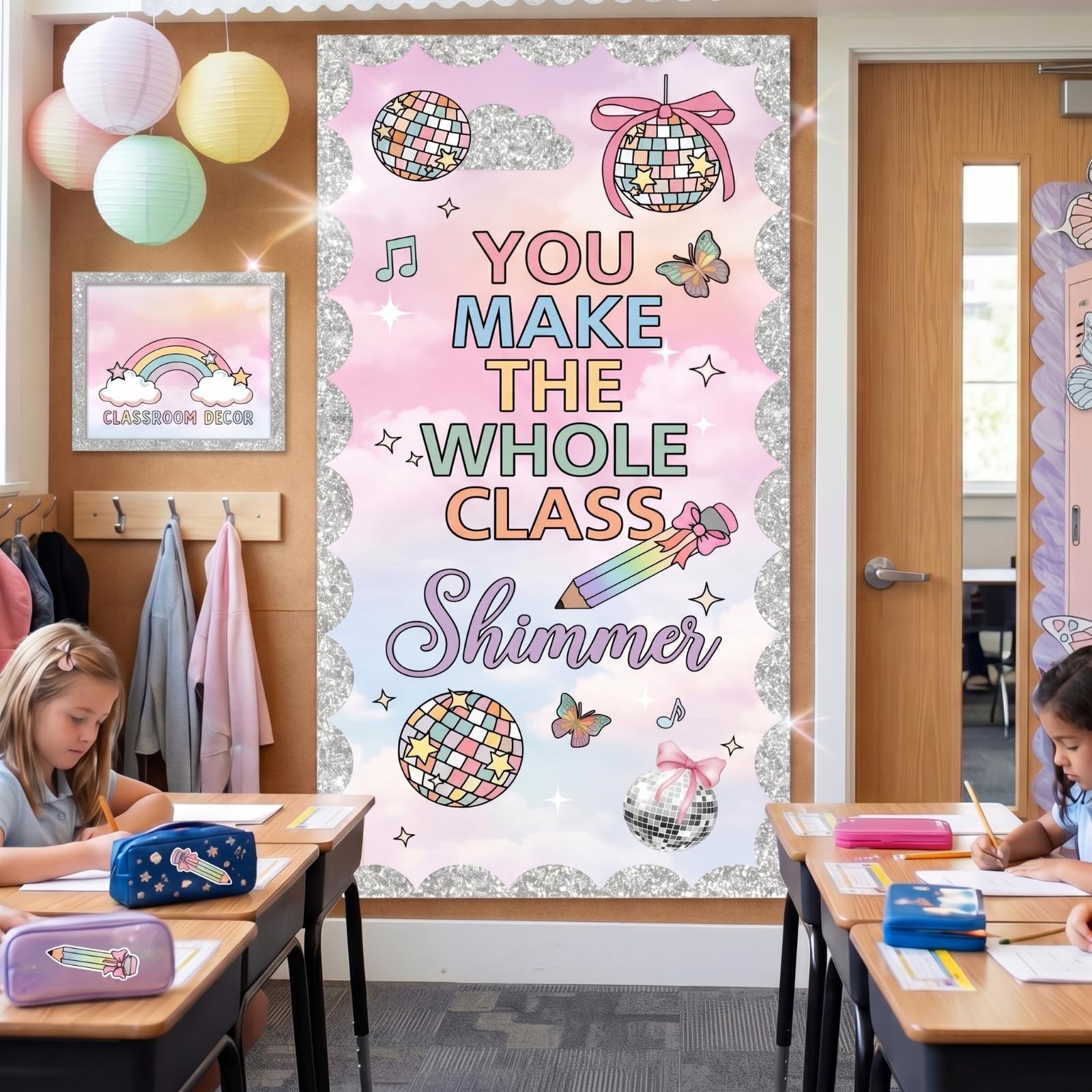 Classroom Welcome Door Cover Composition Notebook Back to Banner Welcome Wall…