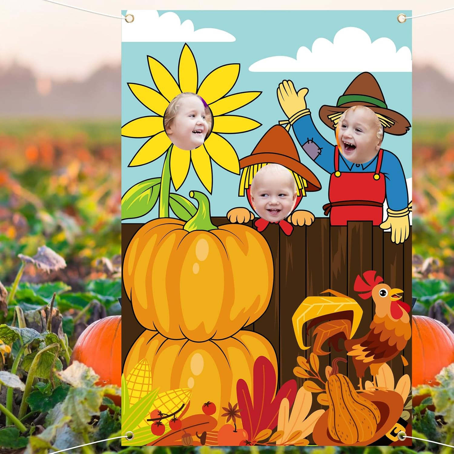 Thanksgiving Photography Backdrop, Fall Festival Decorations Fall Harvest Decora
