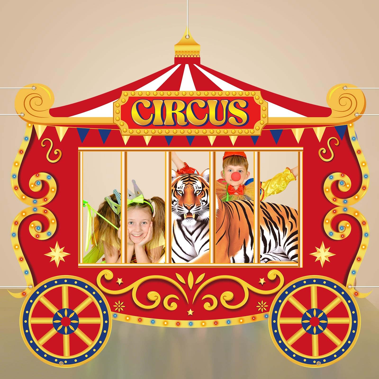 Carnival Photo Backdrop – Circus Party Decorations for Memorable Events
