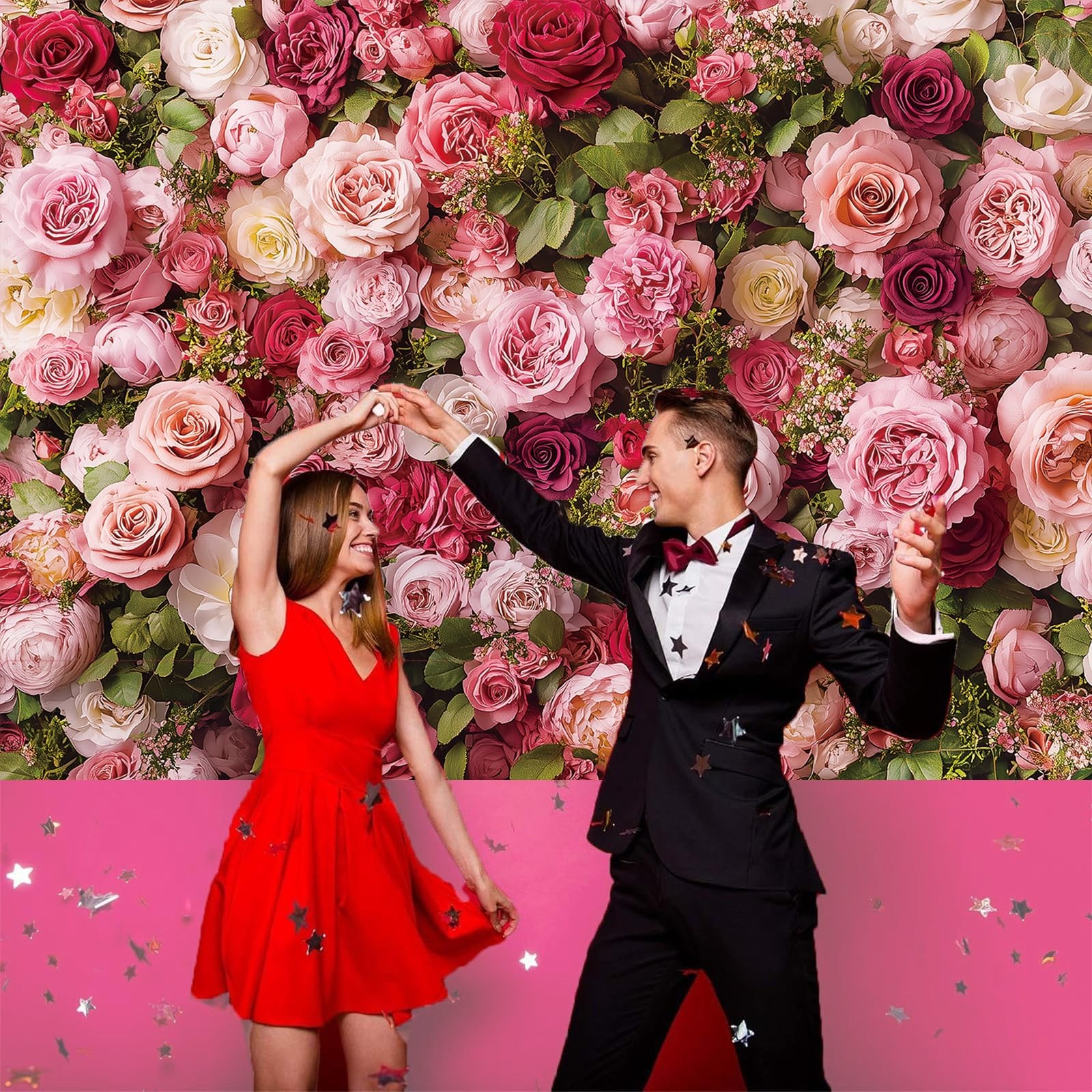 7x5ft 210x150cm Floral Photo Backdrop Pink Flower Blossom Mothers Day