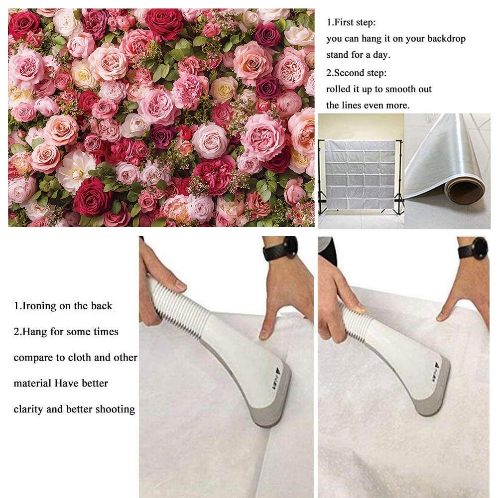 7x5ft 210x150cm Floral Photo Backdrop Pink Flower Blossom Mothers Day