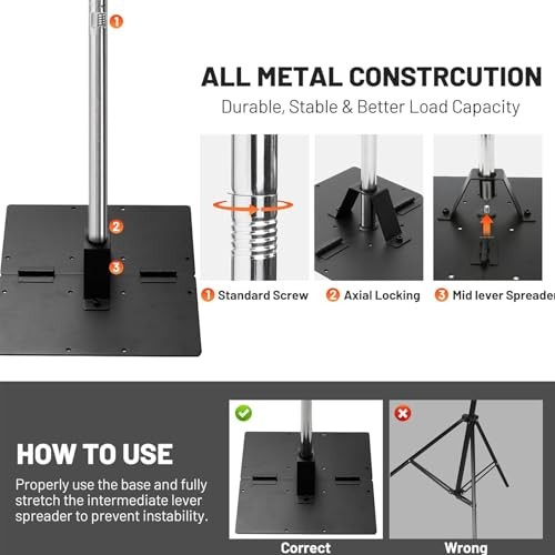 Heavy Duty Pipe and Drape Frame Kit 10x10ft Adjustable 10ft×10ft Sliver