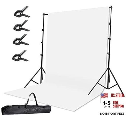 Photo Background Support System with 10 x 10ft Backdrop Stand Kit,10 x12ft
