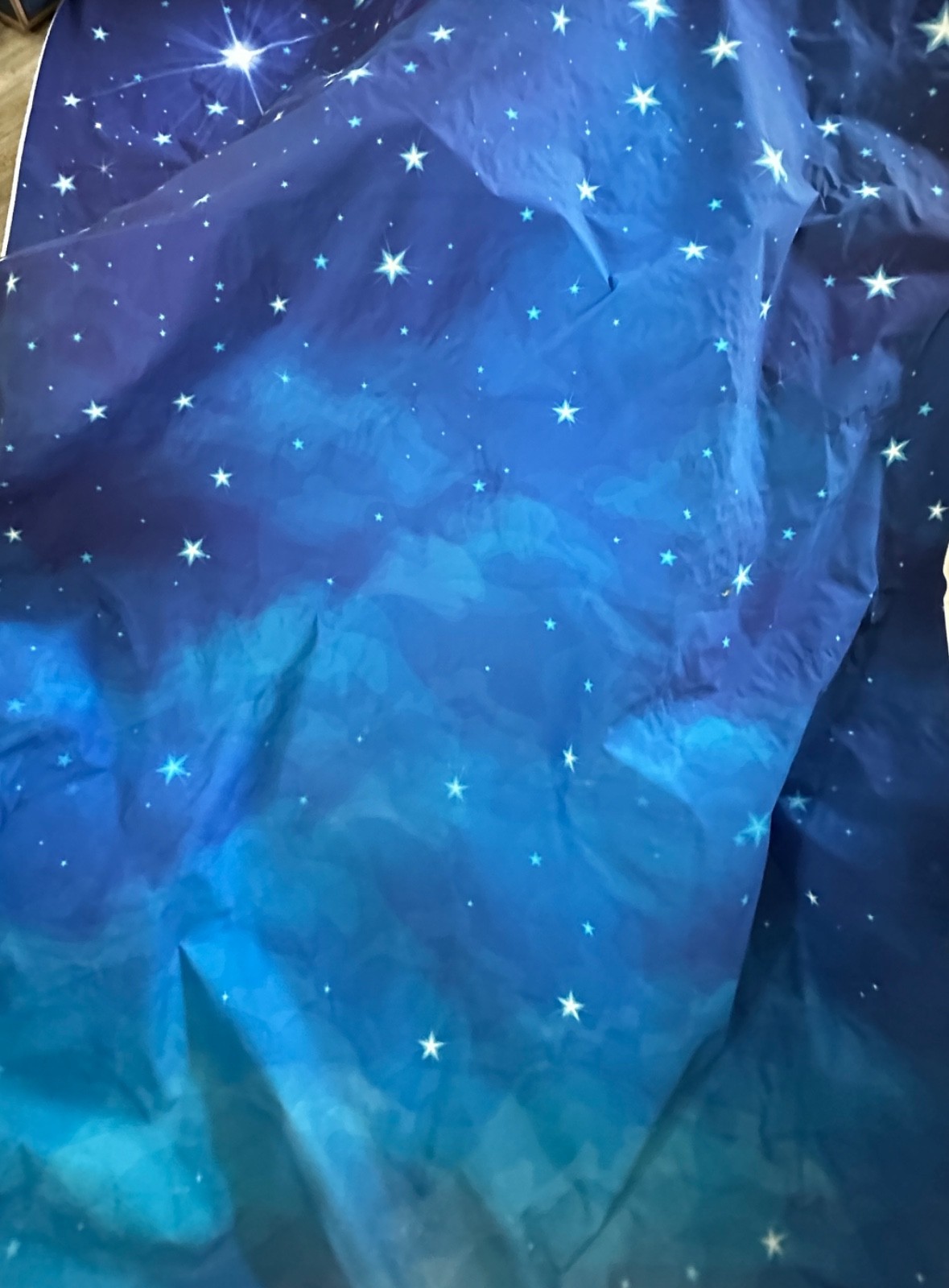 5×7 Blue Starry Night Photography Backdrop Celestial Sky Studio Background