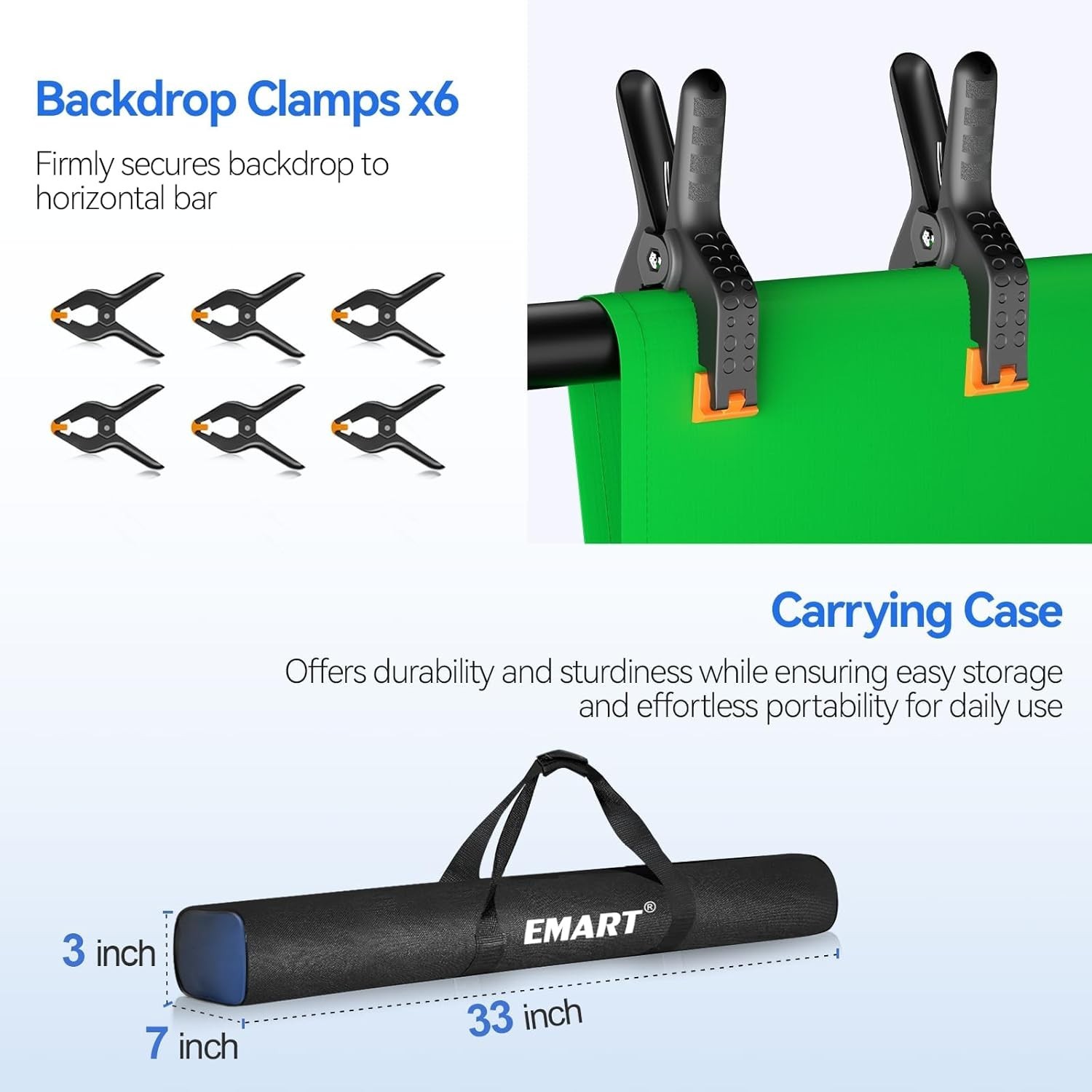 10x20ft Green Screen Kit – Adjustable Photo Studio Stand