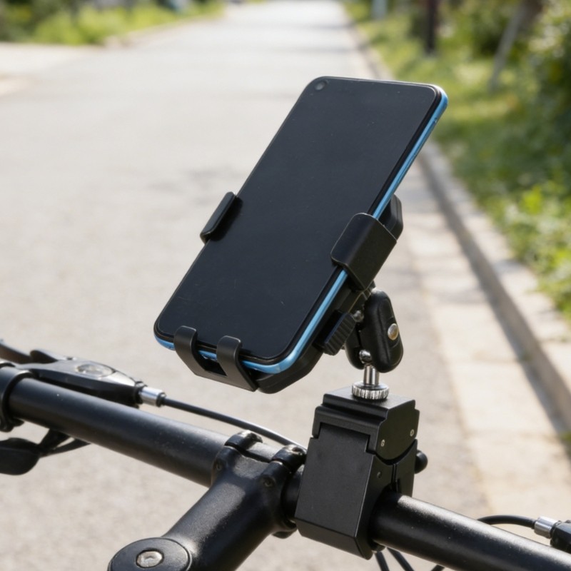 Universal Adjustable Phone Holder with Super Clamp for Bike Motorcycle Gym