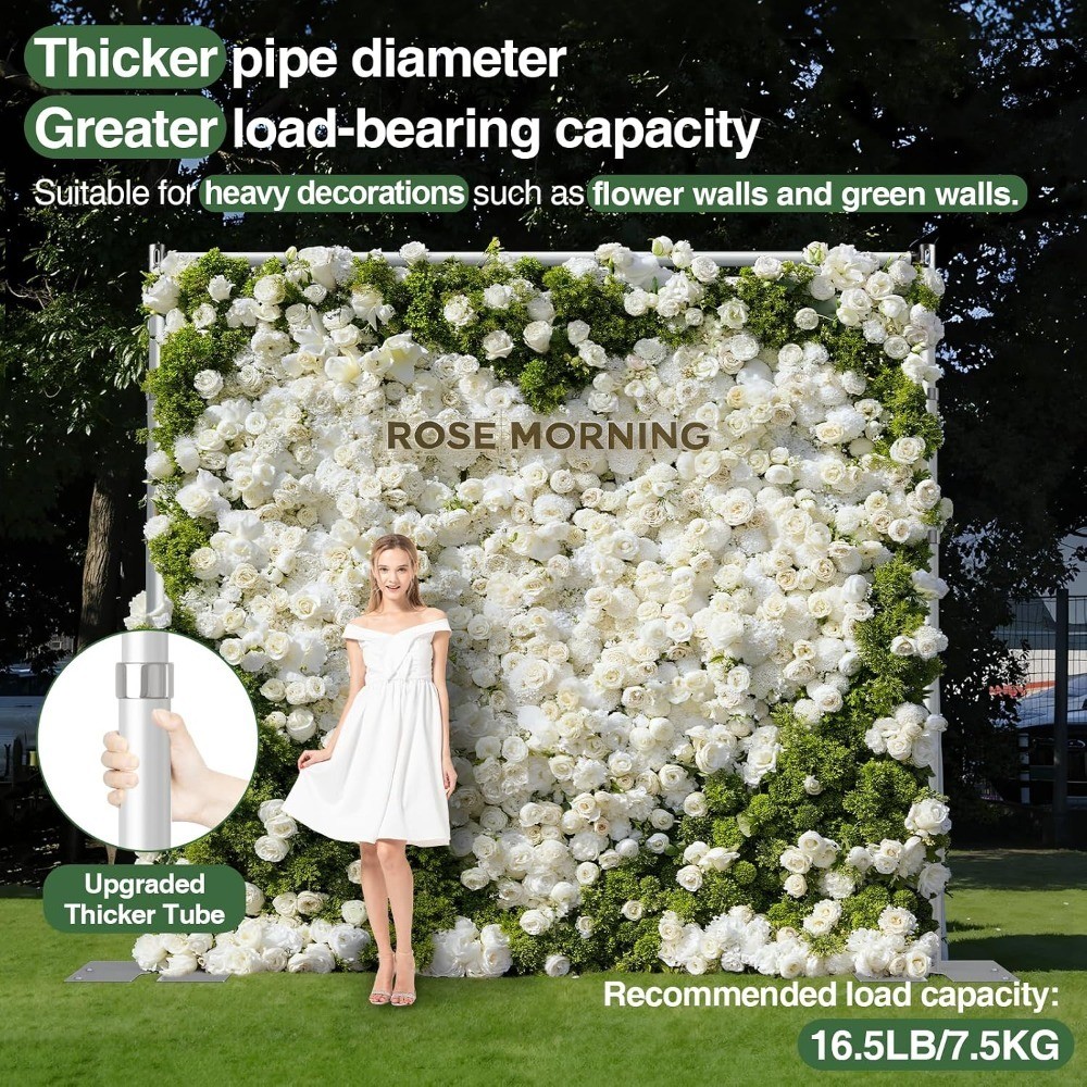 Adjustable Pipe and Drape Backdrop Stand Kit 10ft Wide 8.9ft Tall Heavy Duty