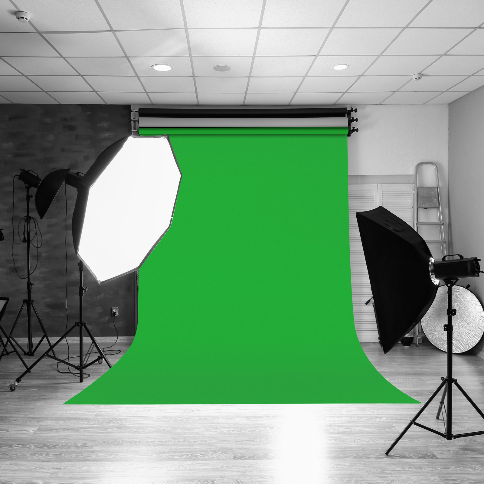 Chromakey Screen Backdrop Background for Photo Studio 10x10ft 10×6.56ft 10x20ft