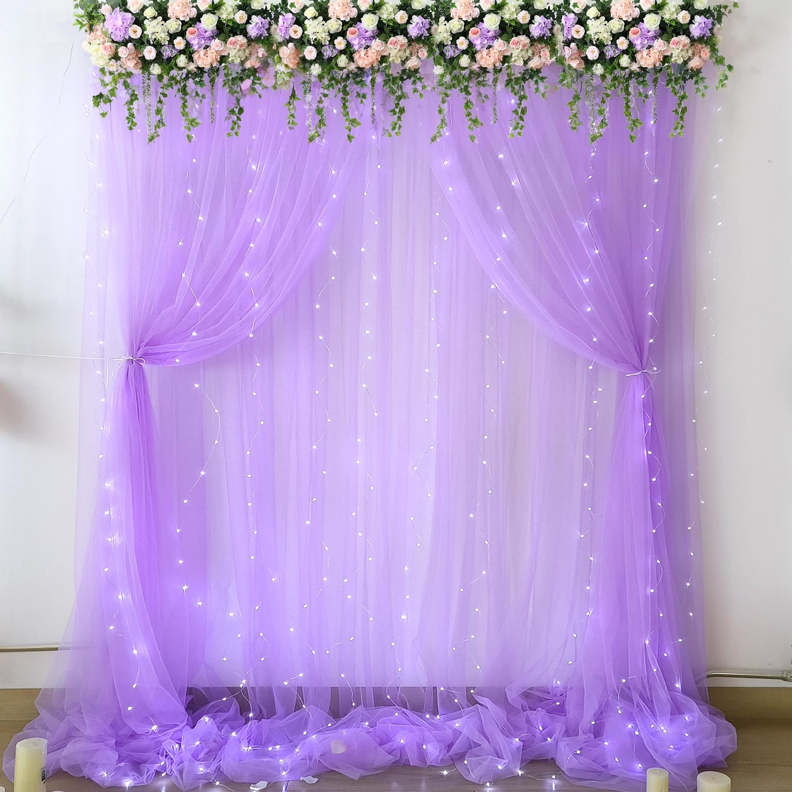 10ft x Lavender x ( 5ft(W) x 10ft(H), 2 panels ),