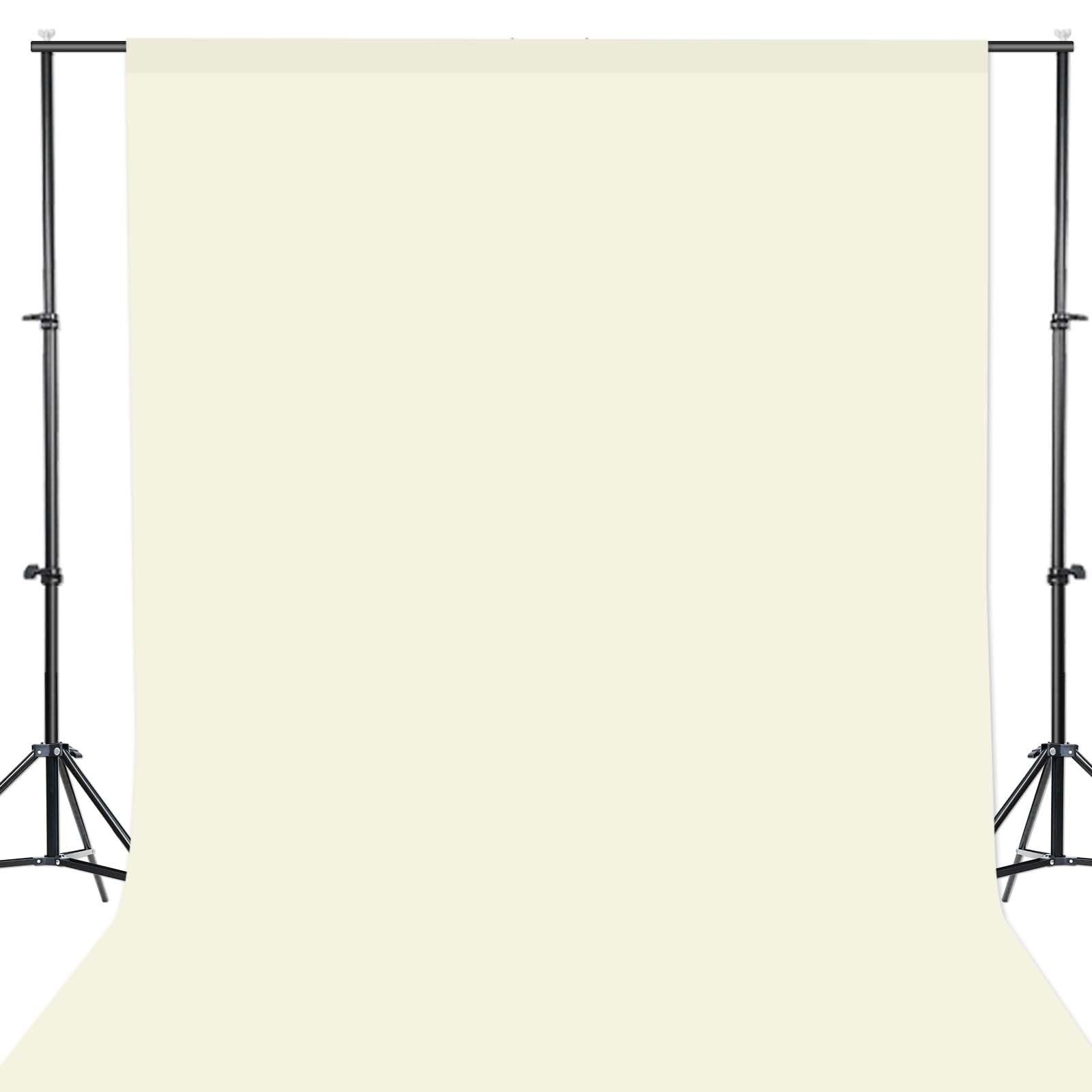 GFCC 8FTx10FT Black Photography Backdrop for Photo Booth & Video Recording
