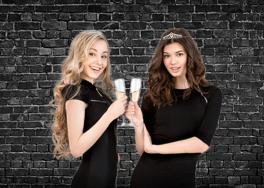 AIIKES 7x5ft Black Brick Wall Photography Backdrop Brick Backdrop Vintage… 284