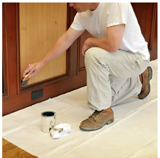 Double Guard 10 Ft. X 4 Ft. White Non-Woven Dropcloth