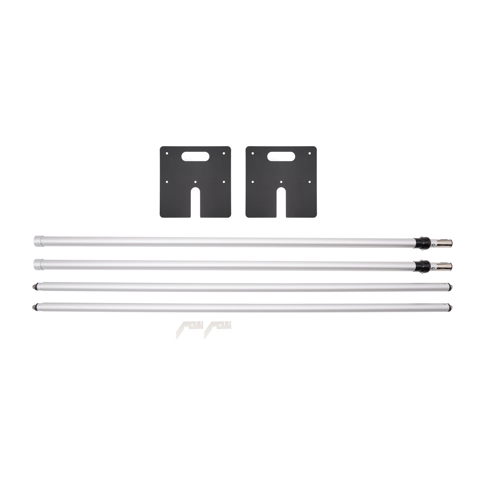 DOUBLE CROSS BAR ADJUSTABLE QUICK BACKDROP KIT 10 FT x 10 FT PIPE WITHOUT DRAPE