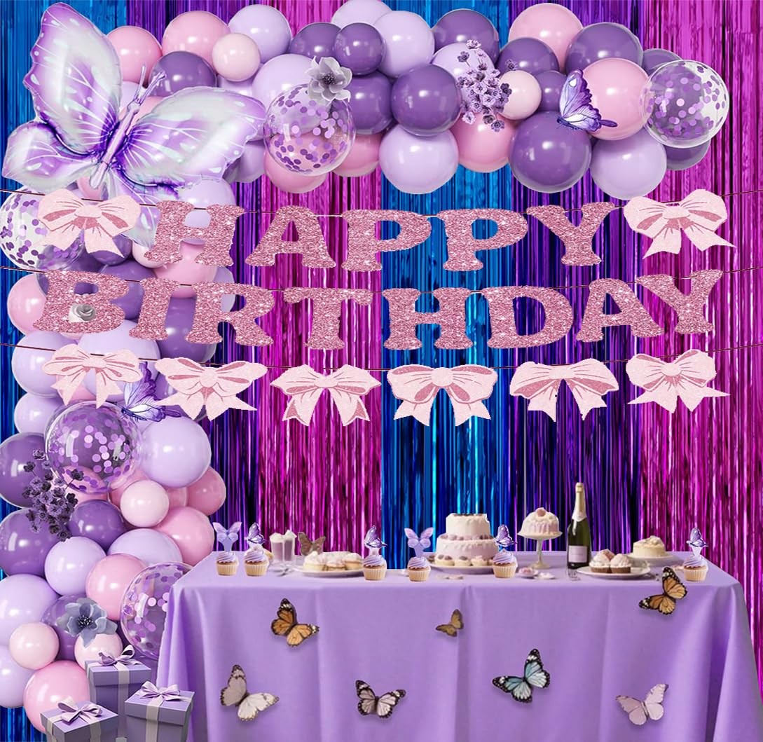 2 Pack 3.3×6.6ft Blue Purple 3.3ft x 6.6ft (1m x 2m), Hot Pink