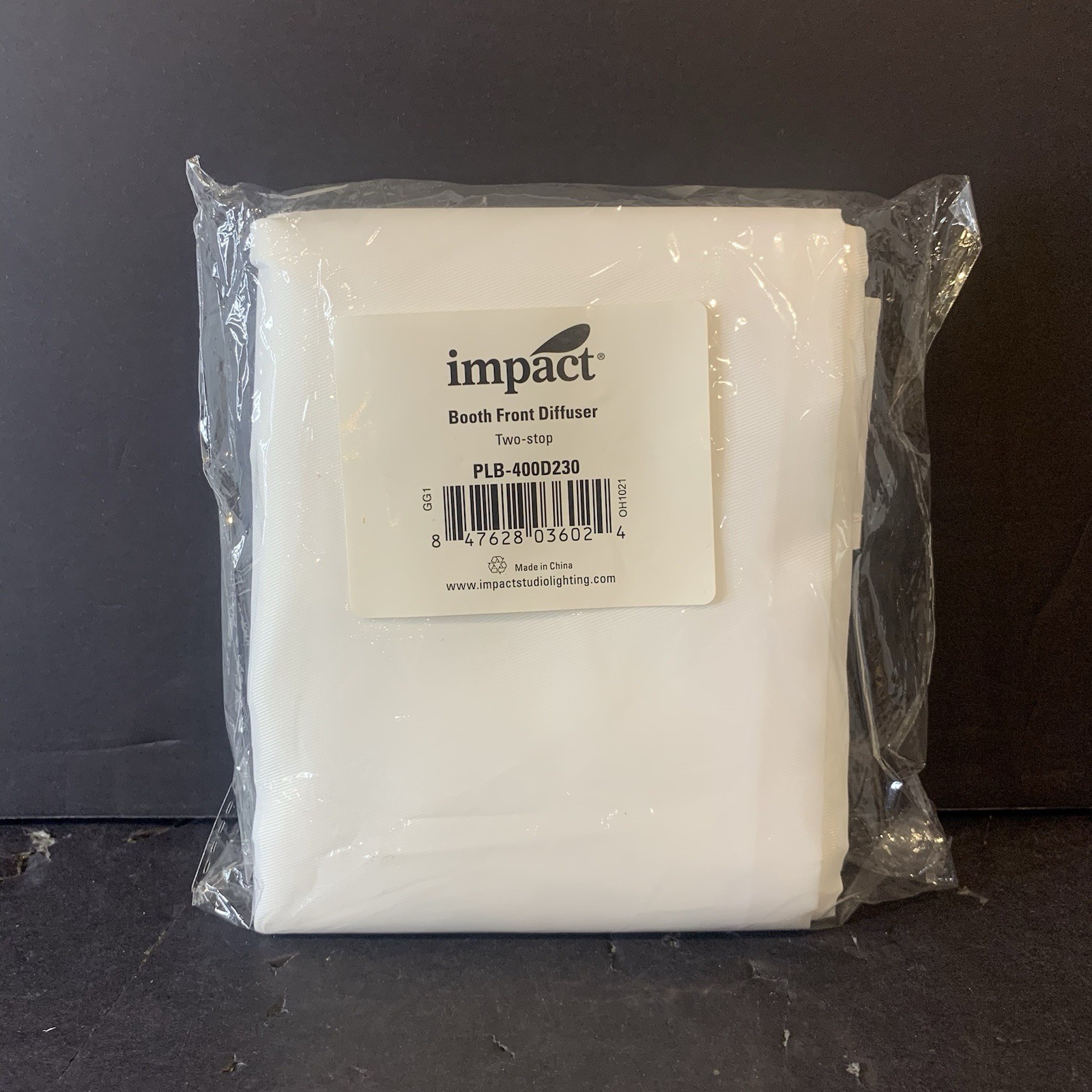 IMPACT Photo Pro Booth PLB-400 Booth Stop Front Diffuser WHITE
