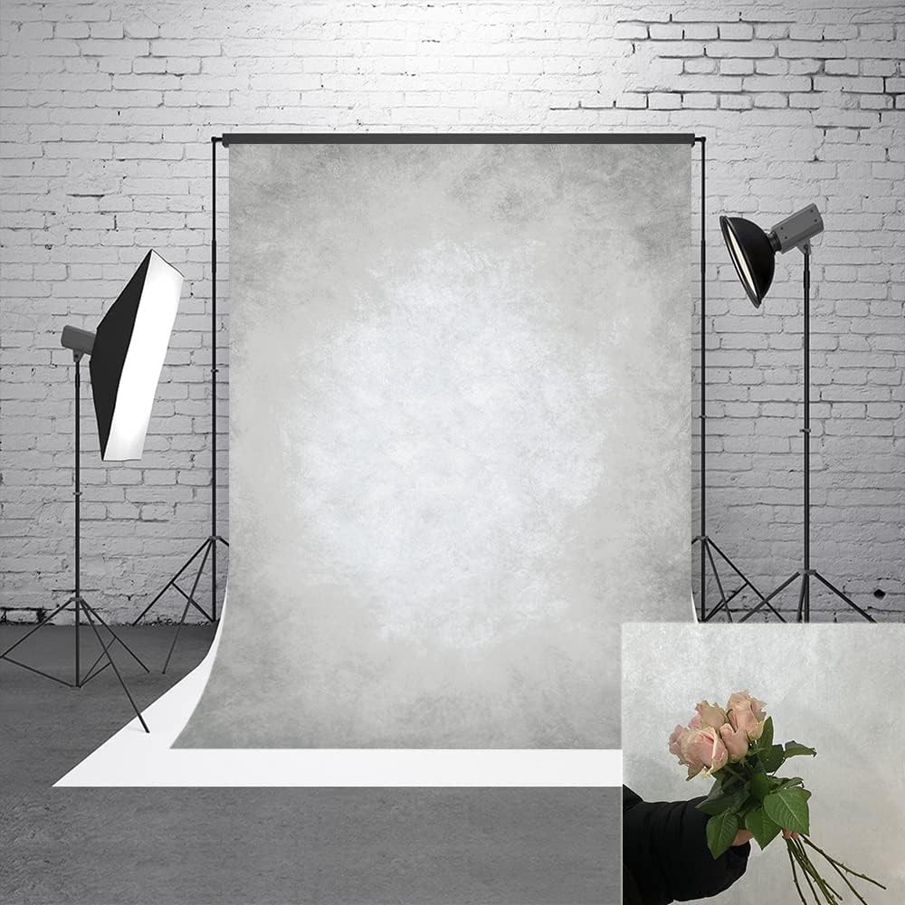 5X7Ft Grey Portrait Photography Backdrops Solid Texture Abstract Photo Backgroun